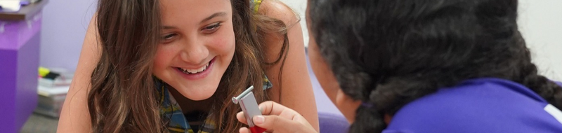girl smiling